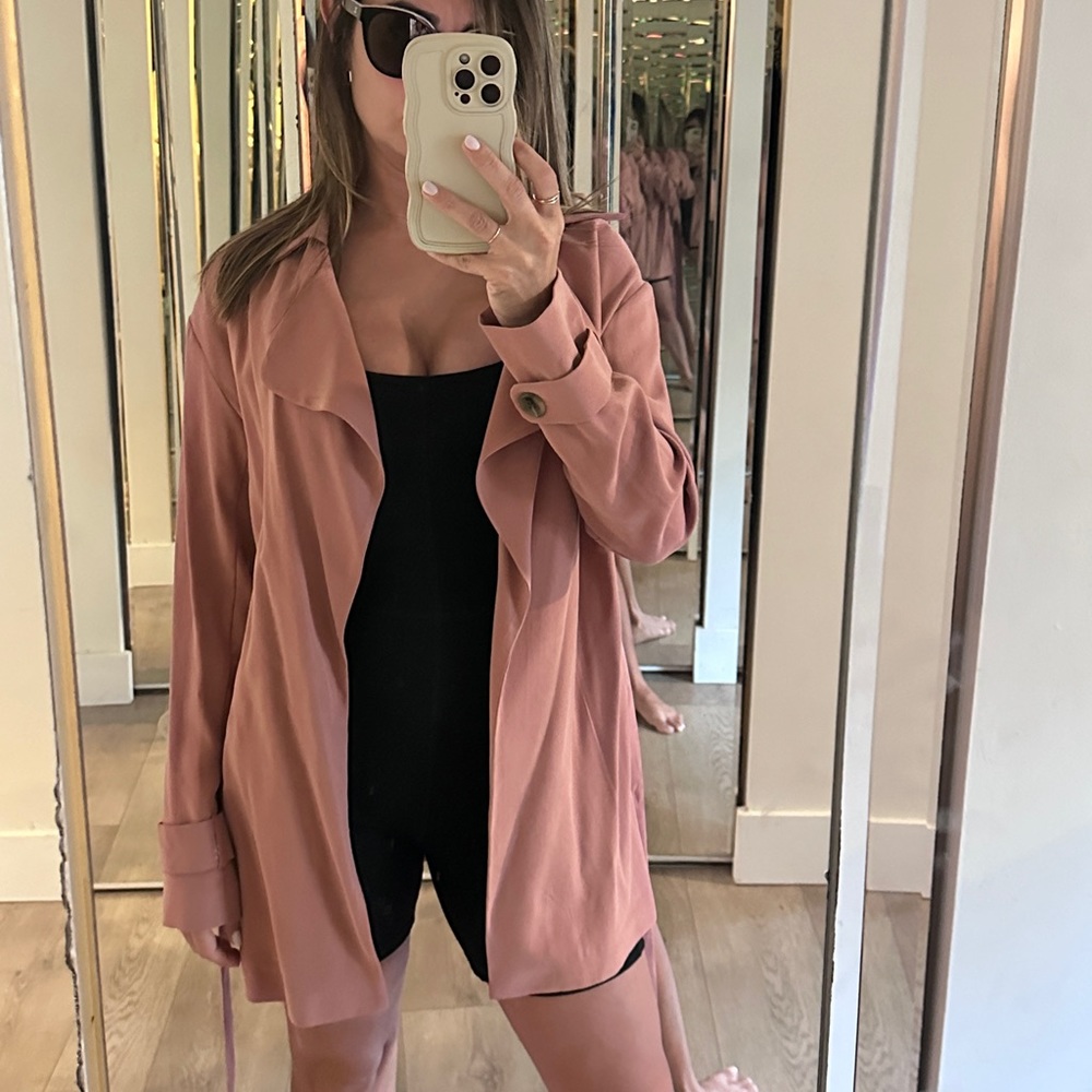 Primark NWT rose pink trench coat. Lightweight. Size 2